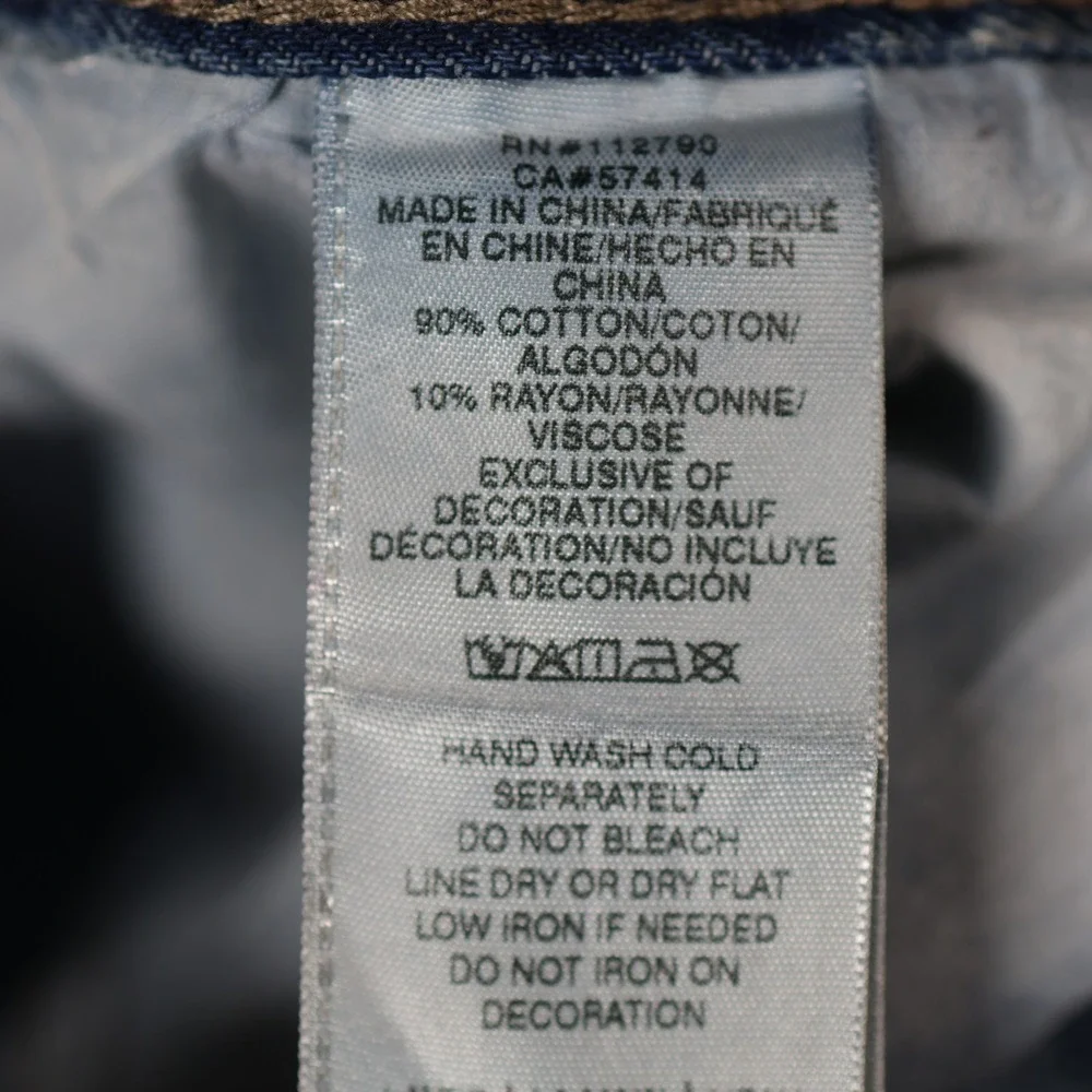 True Religion Jeans Mens 34x32 Blue Vinny Baggy All Over Logo Wide Leg Skater